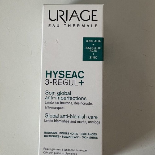 Uriage Hyseac 3-Regul+ Anti-Blemish Global Care 40ml new