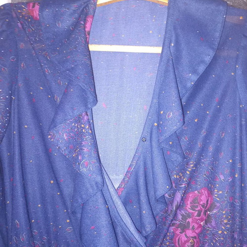 Dress one size like new, blue, with lining