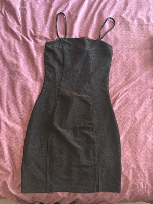 H&M mini dress used with rhinestones and glitter, size XS