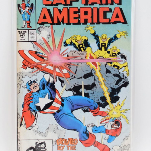 Captain America #343 Marvel Comics comic book
