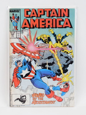 Captain America #343 Marvel Comics comic book