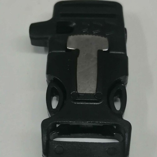 Survival Buckle 20mm multifunctional plastic with whistle and ferro rod