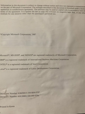 MS DOS GW BASIC 1987 book used Hyundai
