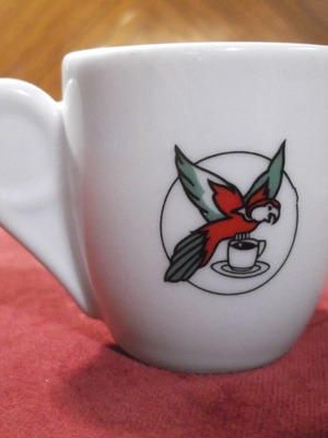 Vintage Ionia Hellas Loumidis Papagalos Coffee Cup like new