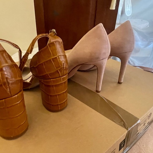 Zara and Stradivarius branded high heels size 37 like new, 2 pairs