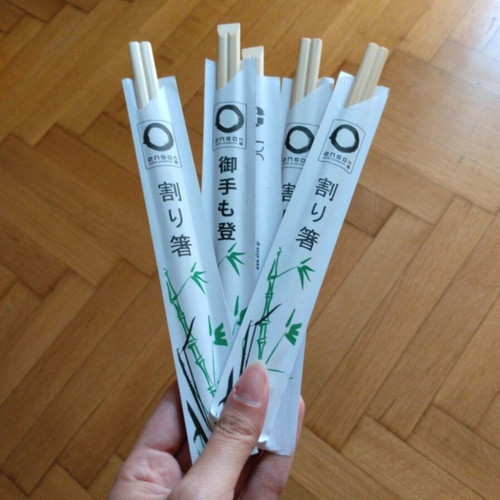 Chop sticks new, pack of 5 pairs, wood