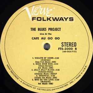 The Blues Project Live At The Cafe Au Go Go vinyl record used, blues