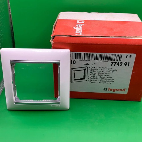 Valena Legrand Mono Frame white chrome new