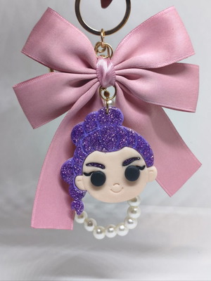 K-pop Demon Hunters Rumi Keychain new, polymer clay