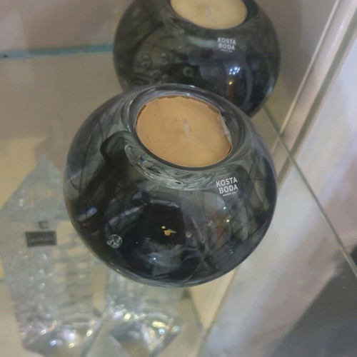 Kosta Boda candlesticks new without original packaging
