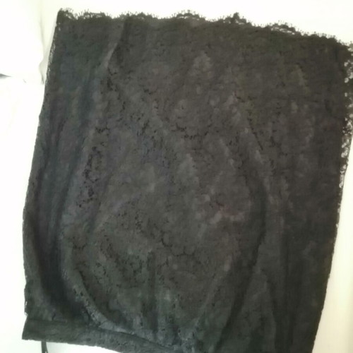 Genny black lace skirt used, size 40-42, made in Italy