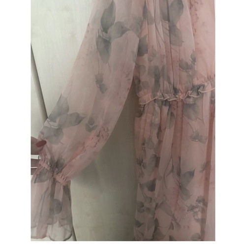 Romantic wedding dress, beige and orange, size M