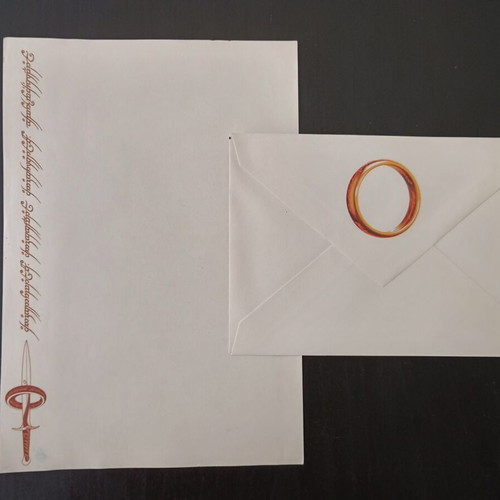 Letter writing set like new, paper and envelope