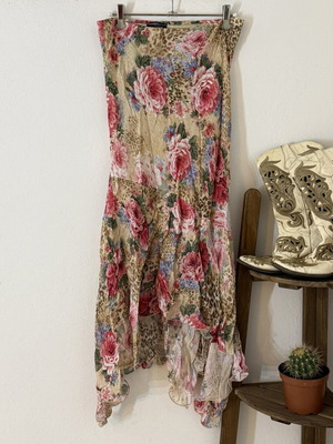 Floral ασύμμετρη φούστα DONATELLA VIA ROMA M/L