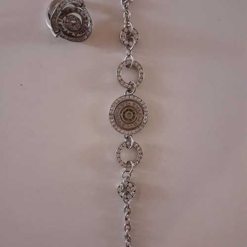 Jewelry set bracelet and ring like new, silver, size small