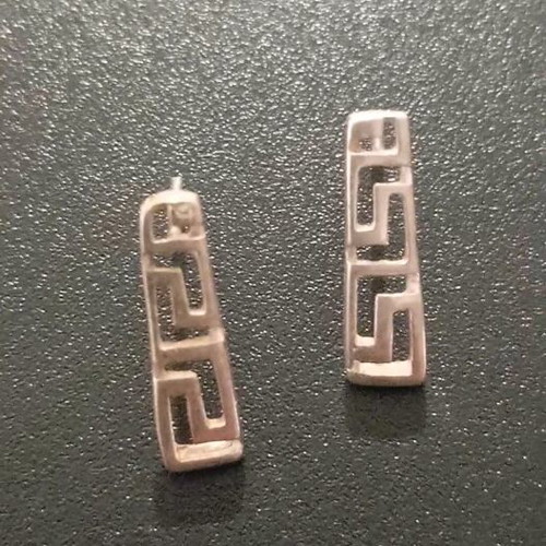 Silver 925 earrings ancient Greek style like new