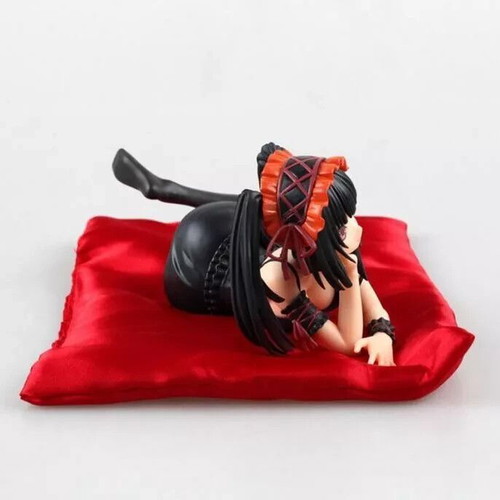 Kurumi Tokisaki Date A Live Lingerie Ver. anime figure with red satin pillow
