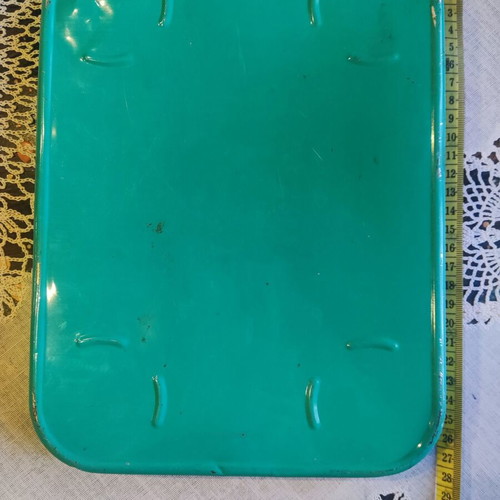 Vintage Coca-Cola metal serving tray used with 1891 calendar design