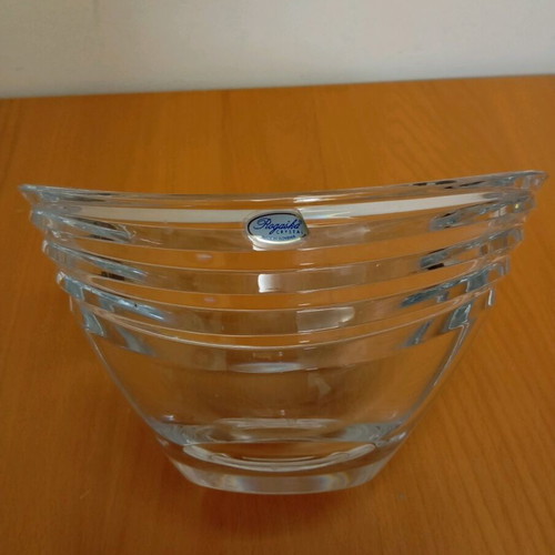 Crystal oval bowl Rogaska new, made in Slovenia