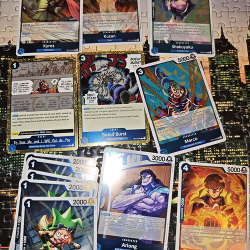 One Piece bulk blue rare cards