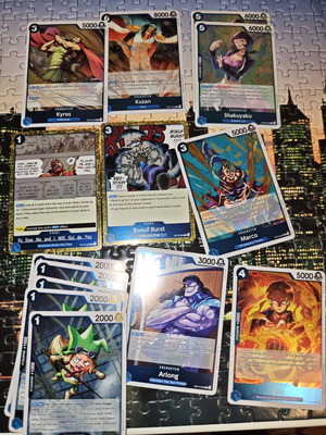 One Piece bulk blue rare cards