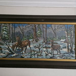 Embroidered painting used