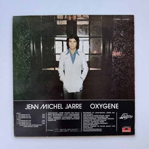 Jean Michel Jarre Oxygene LP used, electronic genre