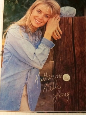 Katherine Kelly Lang printed autograph used