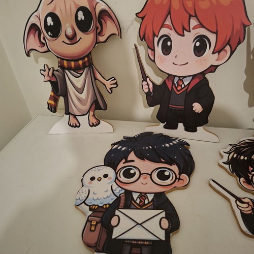 Harry Potter wooden figures set of 6, 40 cm