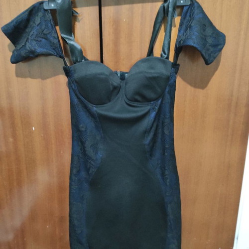 Mini black evening dress new, size XS