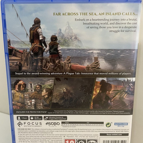 A Plague Tale Requiem PS5 game like new