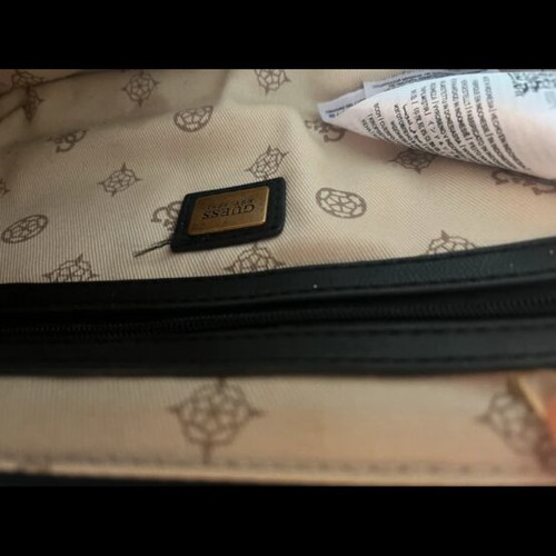 Guess shoulder bag, black, adjustable strap