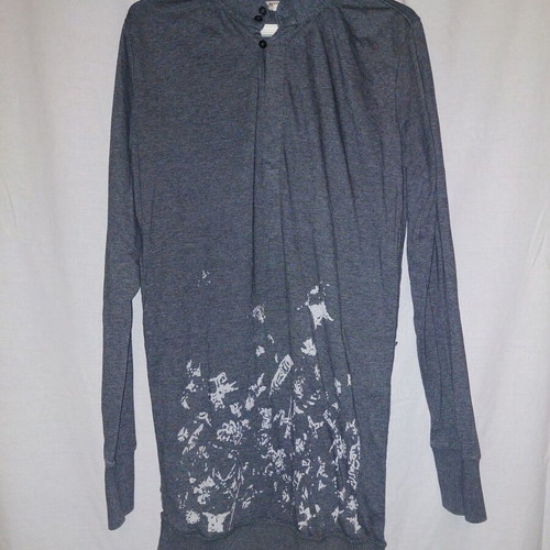 Diesel women's long-sleeve blouse size M like new, gray