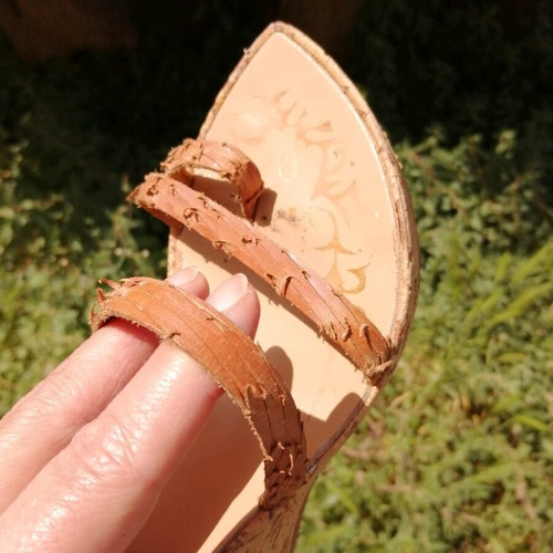Impressive platform shoes with cork