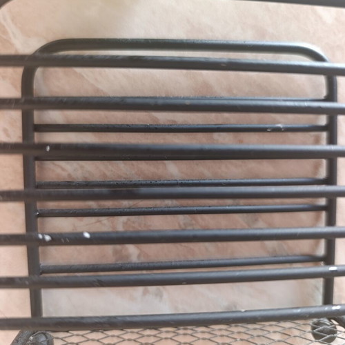 Kitchen brush with bowl and black napkin holder