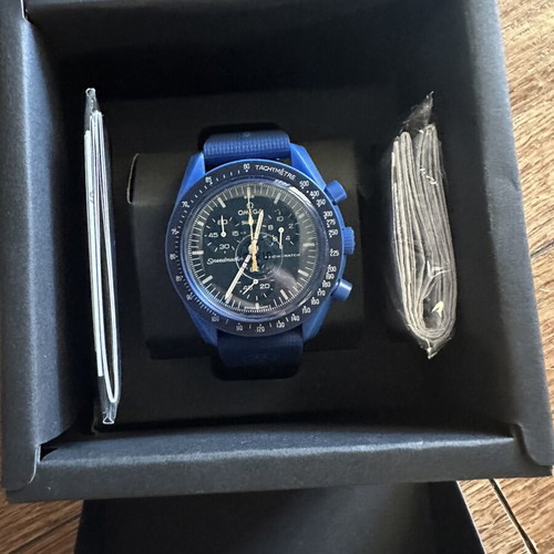 Omega x Swatch MoonSwatch Mission to Neptune watch new, blue