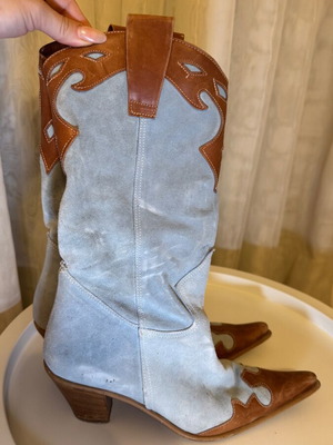 Cowboy women's boots handmade Made In Italia used size 39
