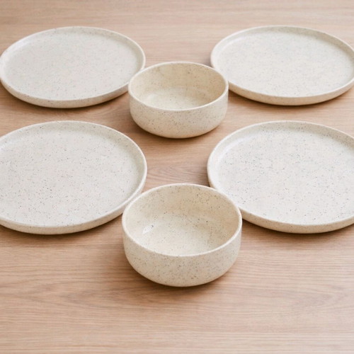 Handmade porcelain and ceramic dinnerware set, new