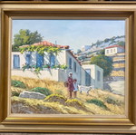 Ν.Κρίδερας Τοπίο Σαν Καινούργιο 45x55 Έργο Με Κορνίζα 53x63