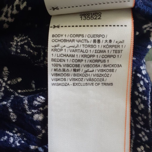 Superdry summer blouse like new, size small, 100% viscose