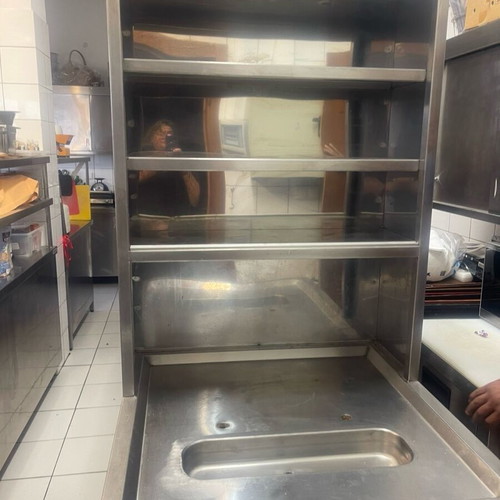 Professional inox glass holder used with space for cooler