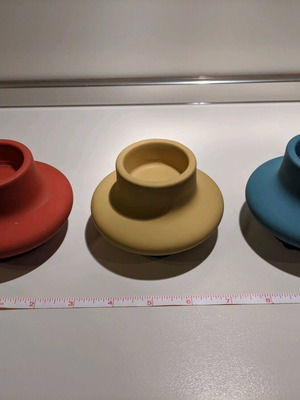 Ceramic candlesticks used, pack