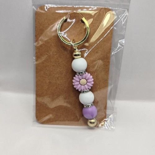 Handmade keychain with flower new