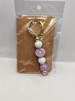 Handmade keychain with flower new
