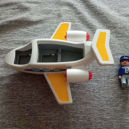 Playmobil 123 children's airplane with pilot (2012)