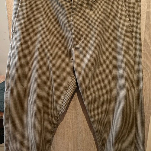 Obey Men's Houndstooth Pants Size 32 Used, Beige
