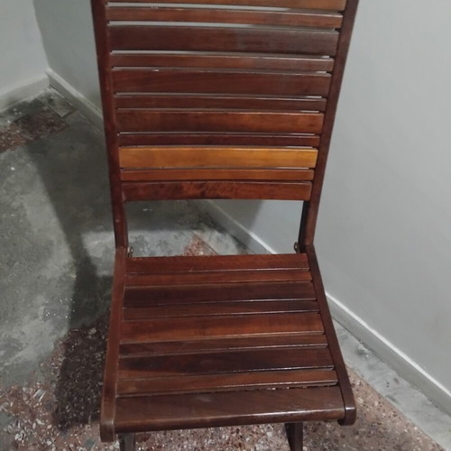 Spot folding armchair Acacia wood like new, set of 2