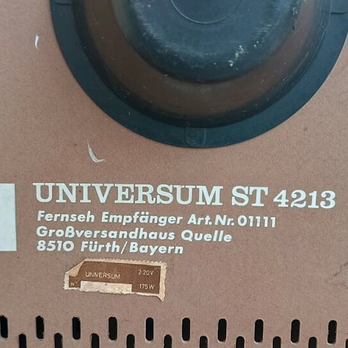 Universum ST-4213 vintage television used, wooden case