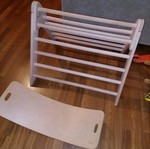 Climbing triangle and balance board set for kids like new