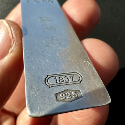 Tiffany & Co money clip used, 925 silver mark